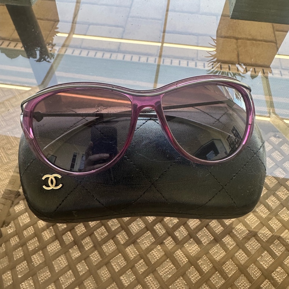 Chanel 5179 Cat Eye Sunglasses – Rare Purple & Silver Color Combo